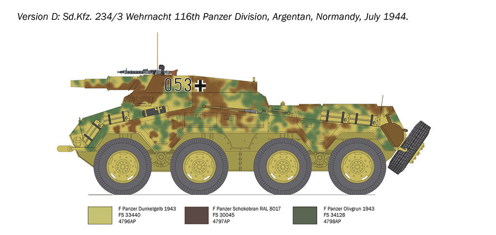 Italeri 1:35 Sd.Kfz. 234/3 - 6756