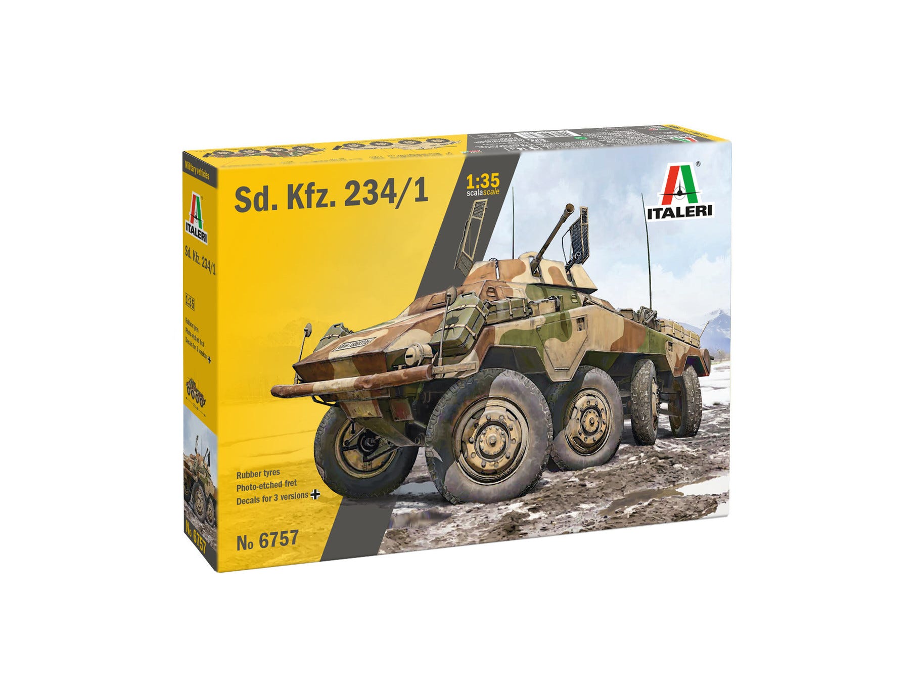 Italeri 1:35 Sd.Kfz. 234/1 Armoured Car - 6757