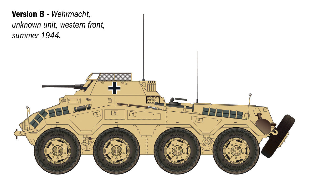 Italeri 1:35 Sd.Kfz. 234/1 Armoured Car - 6757