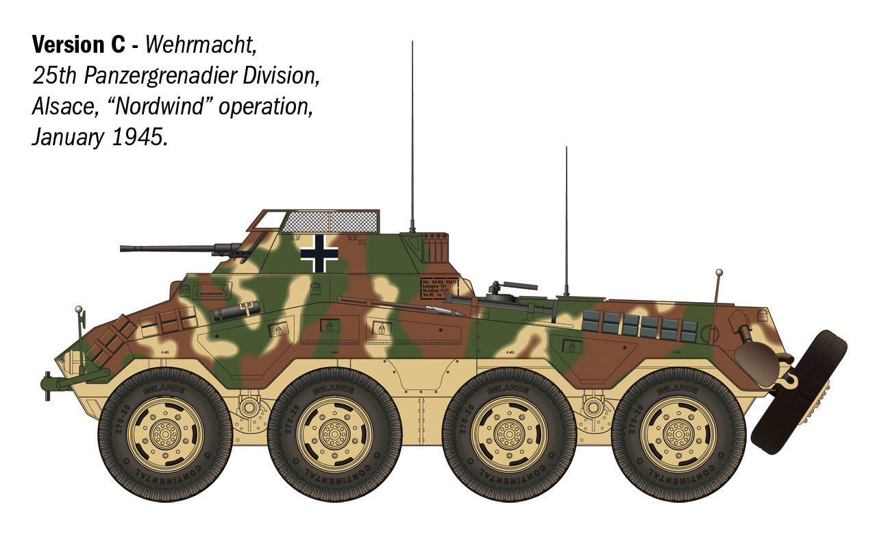 Italeri 1:35 Sd.Kfz. 234/1 Armoured Car - 6757