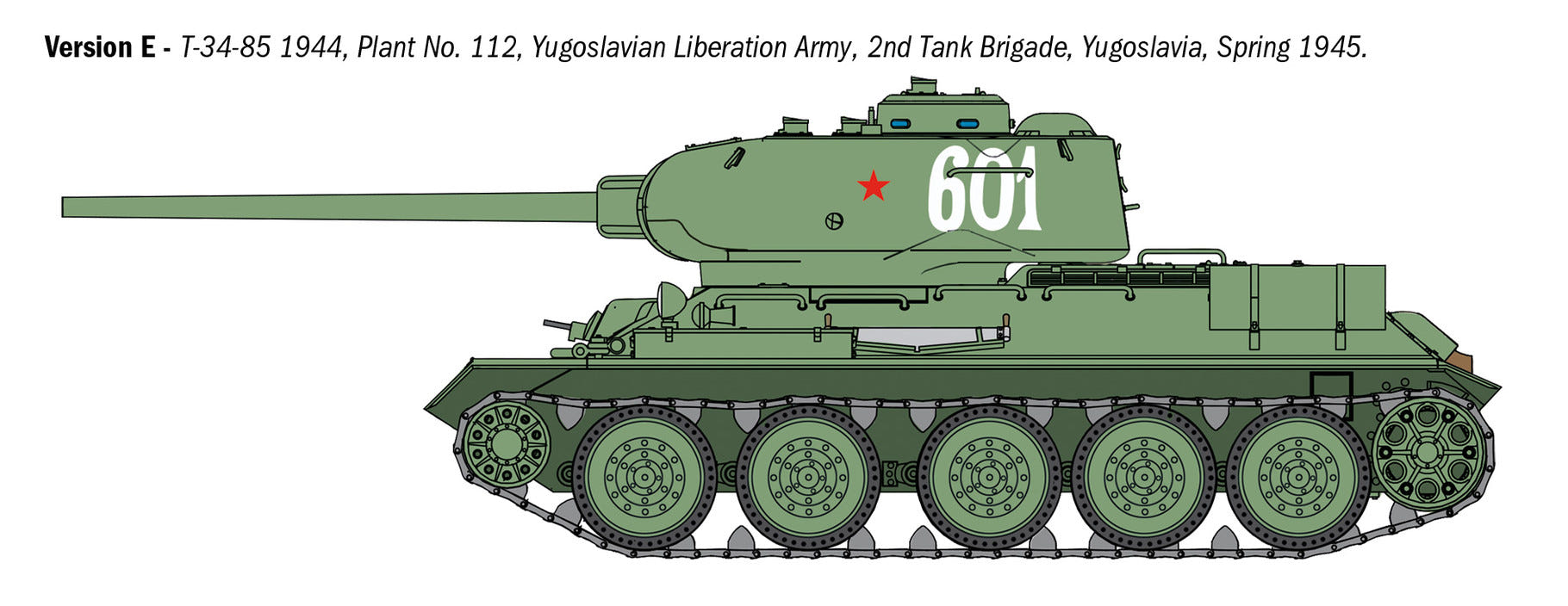 Italeri 1:35 T34/85 Zavod 112 Tank - 6758