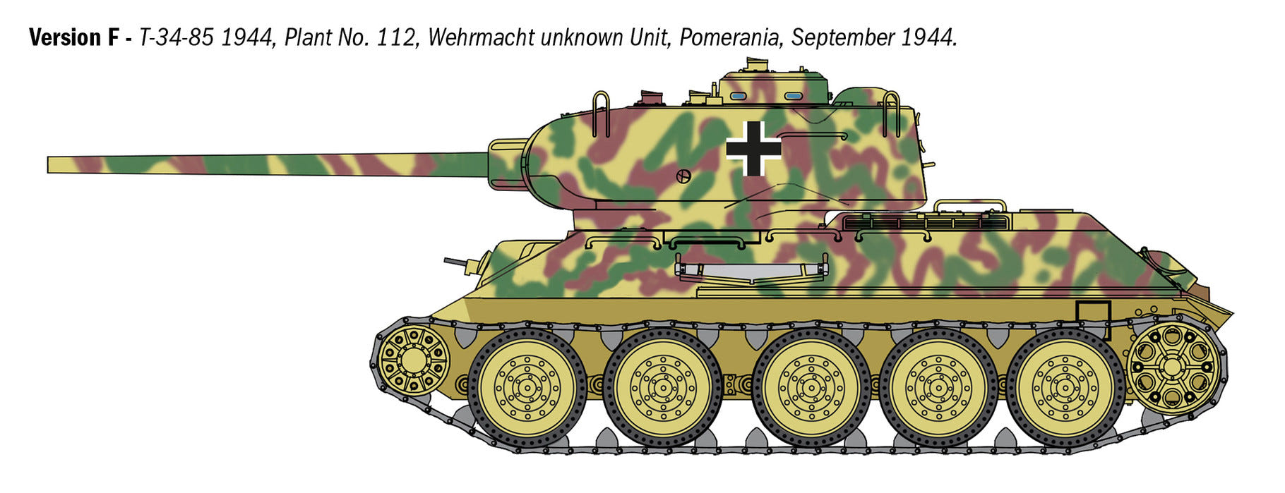 Italeri 1:35 T34/85 Zavod 112 Tank - 6758