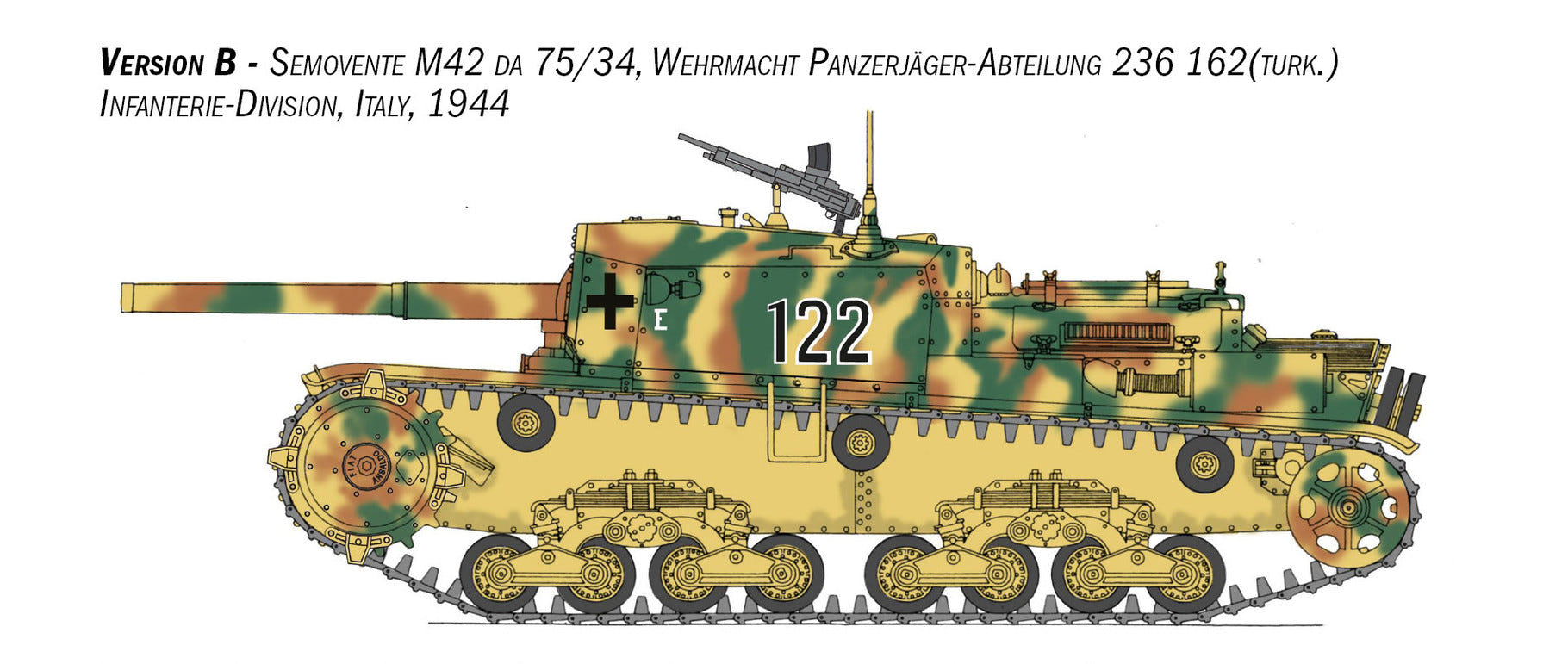 Italeri 1:35 Semovente M42 da 75/34 Upgraded - 6759