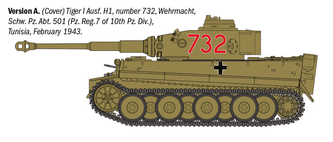 Italeri 1:35 Pz.Kpfw. VI Tiger I Ausf. E/H1 - 6767