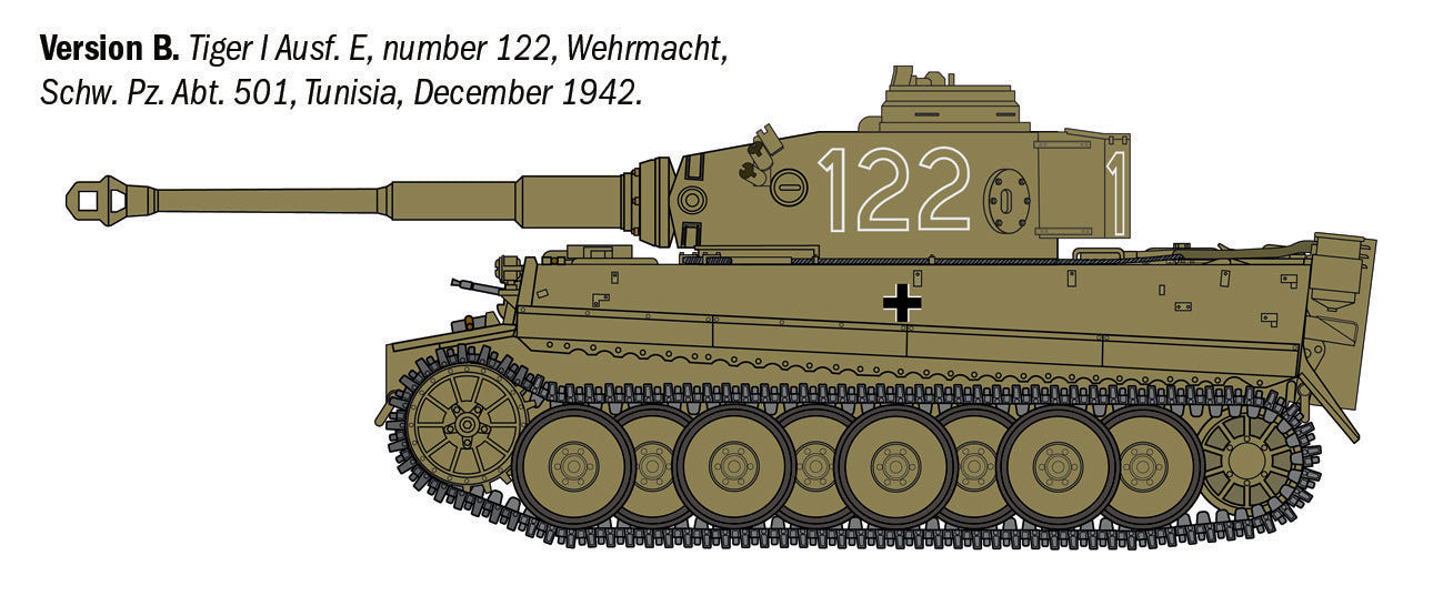 Italeri 1:35 Pz.Kpfw. VI Tiger I Ausf. E/H1 - 6767