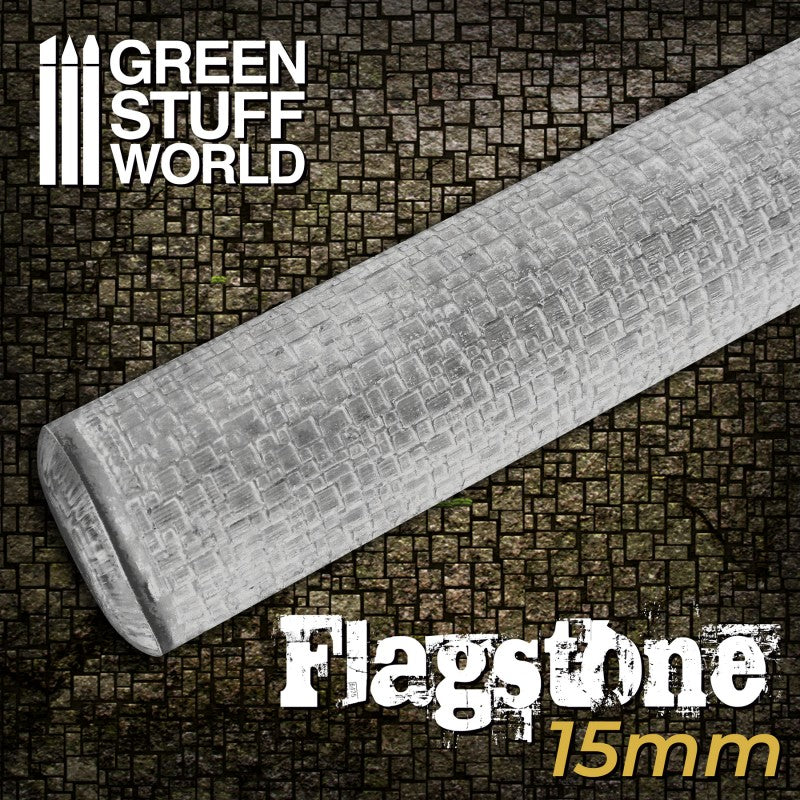 Green Stuff World Rolling Pin Flagstone 15mm - Loaded Dice Barry Vale of Glamorgan CF64 3HD