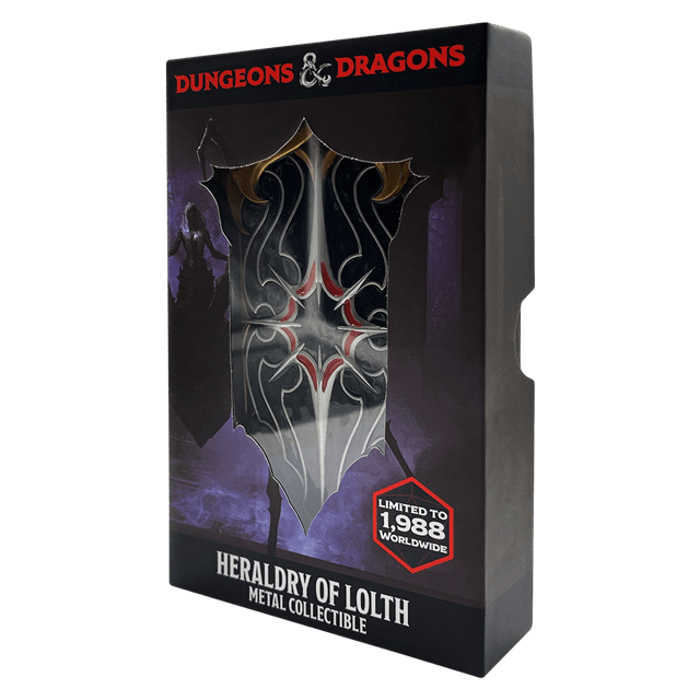 Dungeons & Dragons - Limited Edition Spider Queen Ingot (Heraldry of Lolth) - Loaded Dice Barry Vale of Glamorgan CF64 3HD