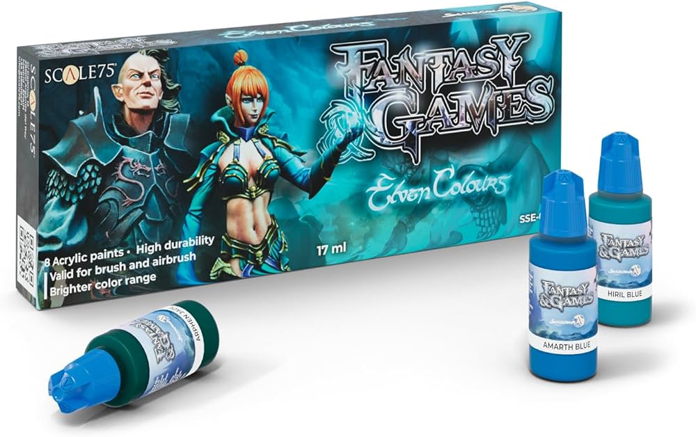 Fantasy and Games Paint Sets - Elven Colours - Loaded Dice Barry Vale of Glamorgan CF64 3HD