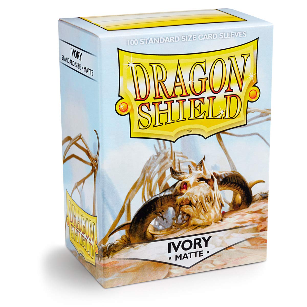 Dragon Shield - Matte Standard Size Sleeves 100pk - Ivory - Loaded Dice