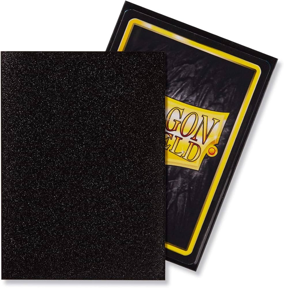 Dragon Shield - Matte Standard Size Sleeves 100pk - Jet - Loaded Dice