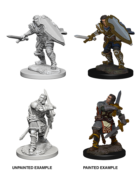 Human Male Paladin: D&D Nolzur's Marvelous Unpainted Miniatures (W3) - Loaded Dice