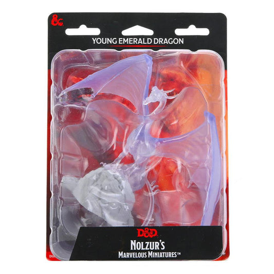 D&D Nolzurs Marvelous Miniatures: Young Emerald Dragon - Wave 17 - Loaded Dice