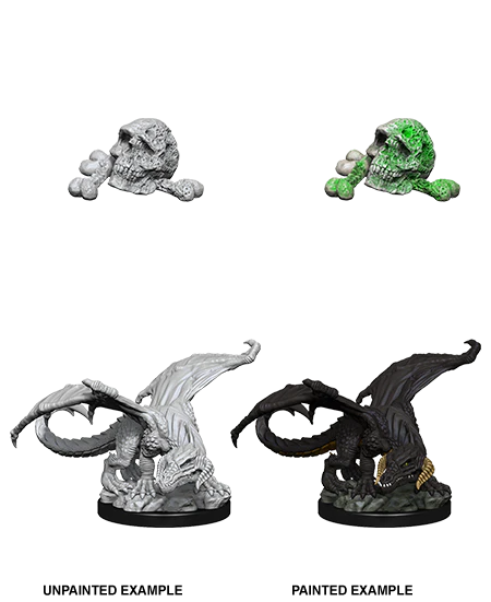 Black Dragon Wyrmling - Dungeons & Dragons Nolzur’s Marvelous Miniatures - Loaded Dice