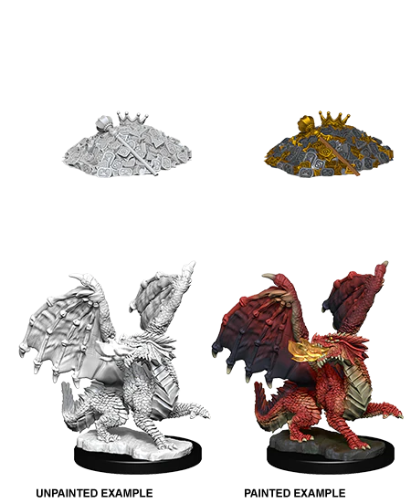 Dungeons & Dragons Nolzur's Marvelous Miniatures - Red Dragon Wyrmling (W10) - Loaded Dice