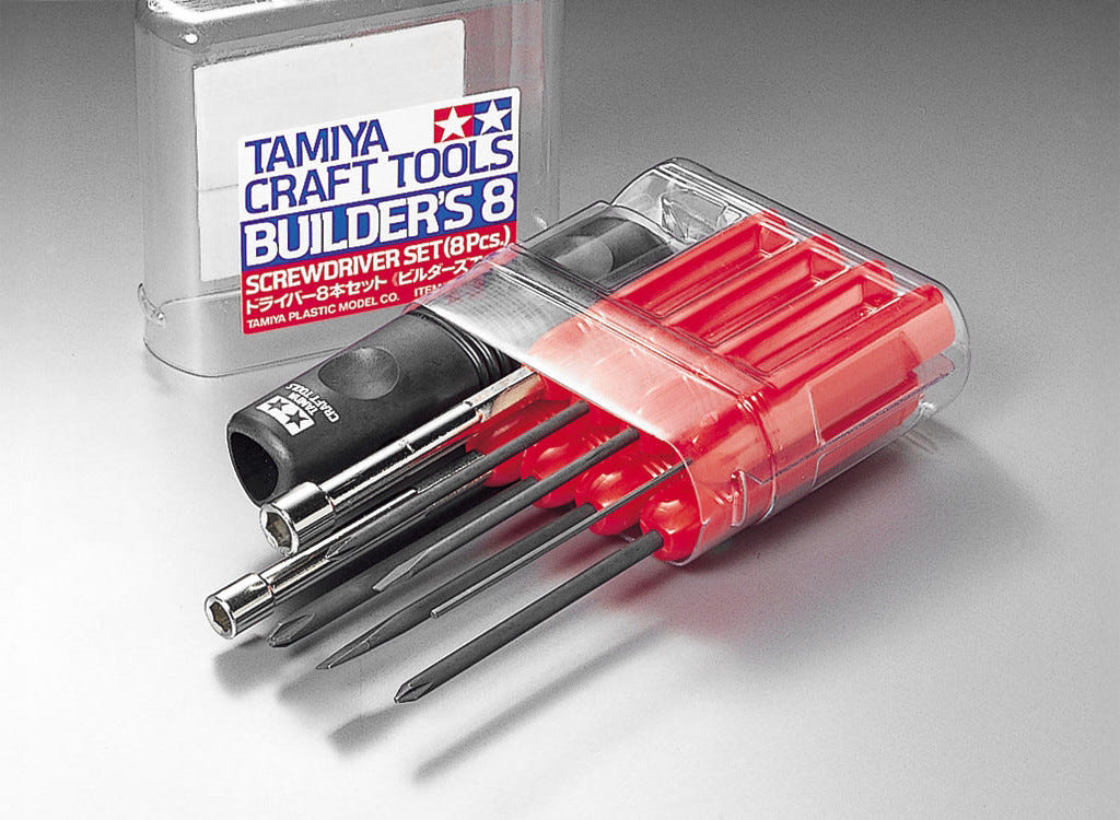 Tamiya Builder's 8 pc Screwdriver Set - 74023