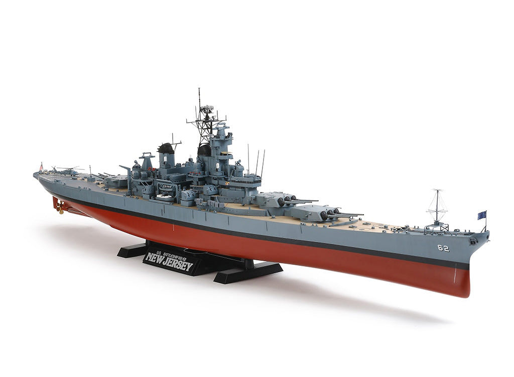 Tamiya 1:350 U.S. Battleship BB-62 New Jersey (with Detail Up Parts) - 78028