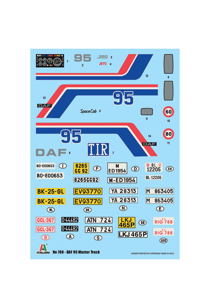Italeri 1:24 DAF 95 Master Truck - 788