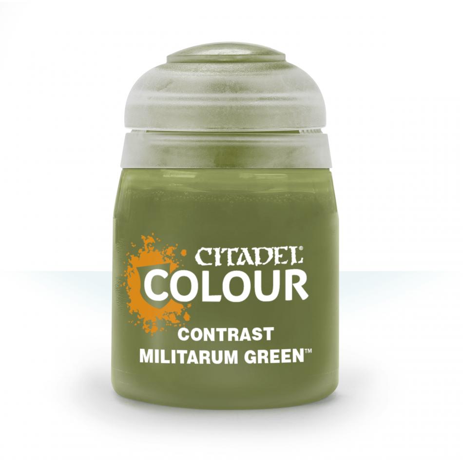 Citadel Contrast: Militarum Green 18ml - Loaded Dice Barry Vale of Glamorgan CF64 3HD