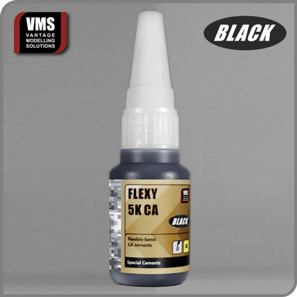 VMS FLEXY 5K CA PE BLACK contact adhesive for photo-etched 20g - Loaded Dice Barry Vale of Glamorgan CF64 3HD