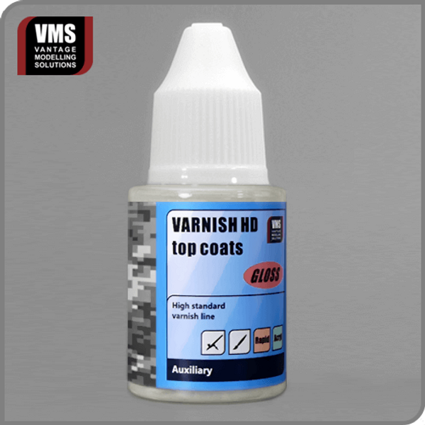 VMS Varnish HD top coats - GLOSS 30ml - Loaded Dice Barry Vale of Glamorgan CF64 3HD
