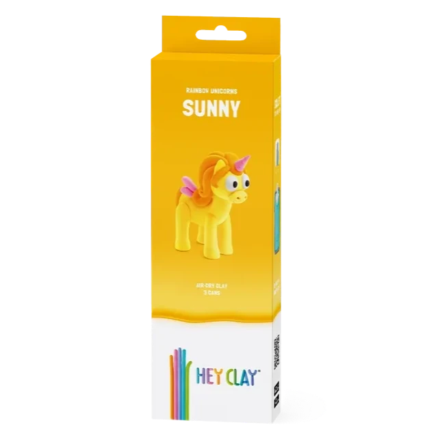 HEY CLAY Unicorn Claymates Sunny (3 Cans) - Loaded Dice