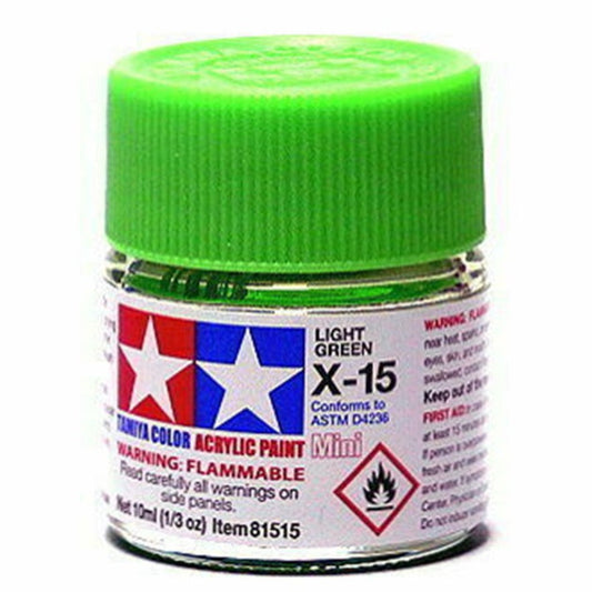Tamiya Acrylic Paint Mini X-15 Light Green - Loaded Dice