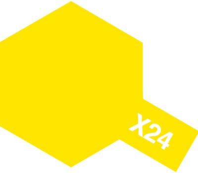 Tamiya Acrylic Paint Mini X-24 Clear Yellow - Loaded Dice