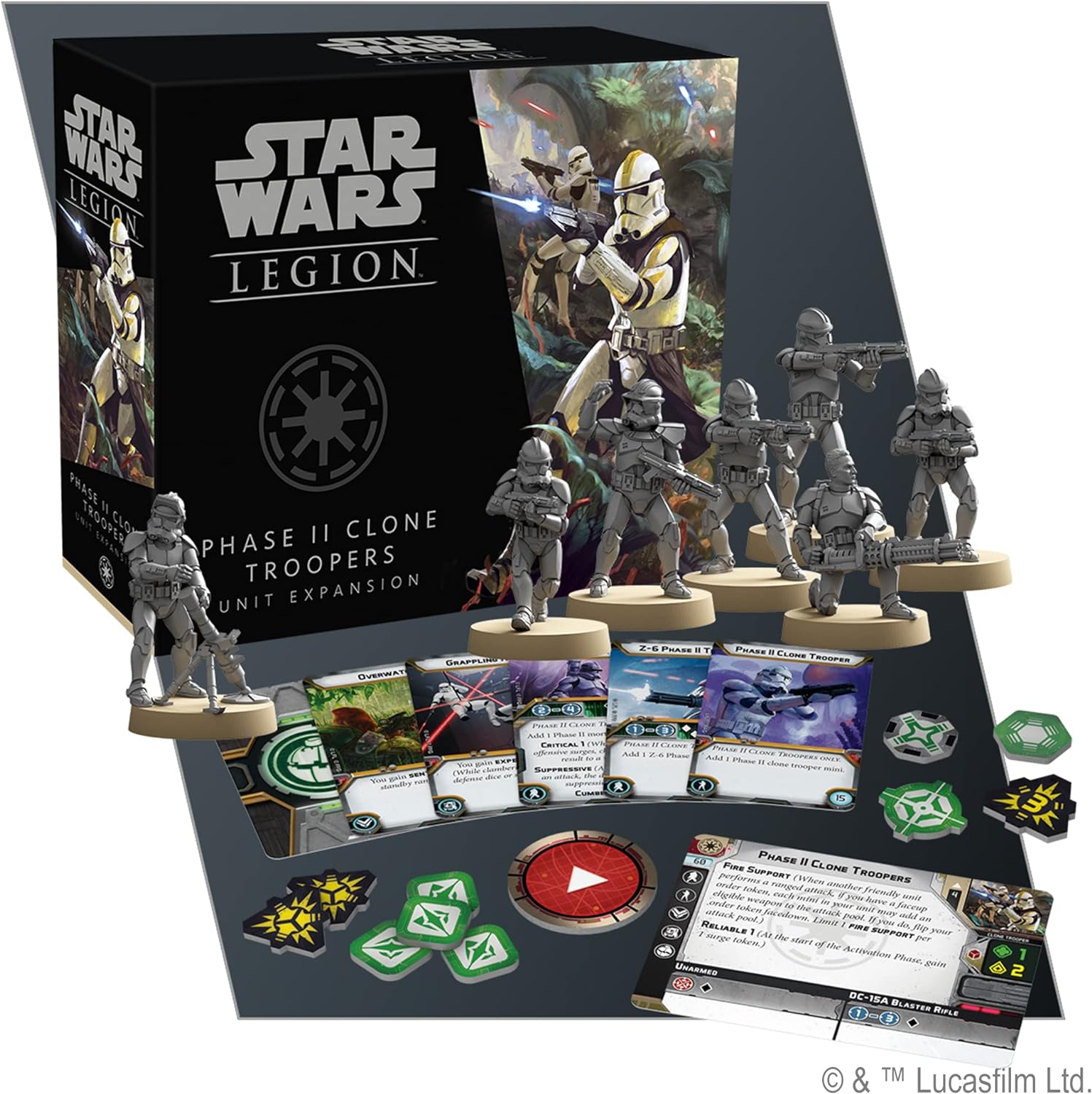 Star Wars Legion: Phase II Clone Troopers Unit Expansion - Loaded Dice