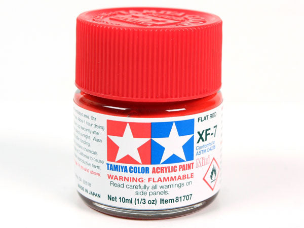 Tamiya Acrylic Paint Mini XF-7 Flat Red - Loaded Dice