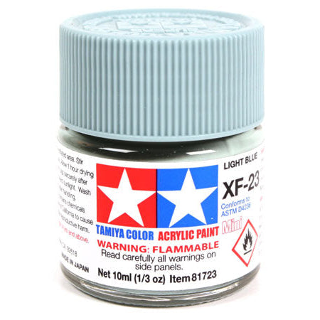 Tamiya Acrylic Paint Mini XF-23 Light Blue - Loaded Dice