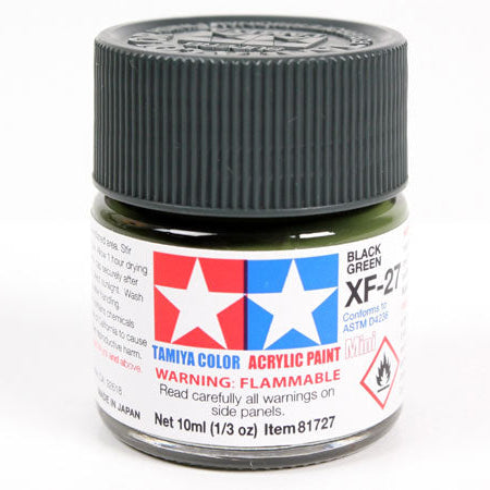 Tamiya Acrylic Paint Mini XF-27 Black Green - Loaded Dice