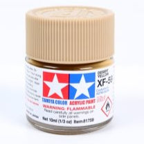 Tamiya Acrylic Paint Mini XF-59 Desert Yellow - Loaded Dice