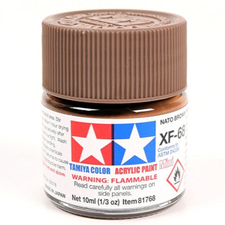 Tamiya Acrylic Paint Mini XF-68 NATO Brown - Loaded Dice