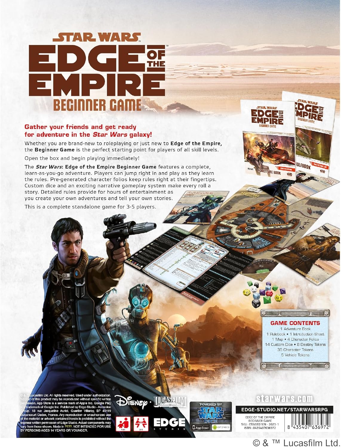 Star Wars Edge of the Empire RPG: Beginner Game - Loaded Dice