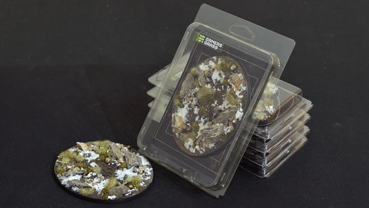 Gamers Grass Battle Ready Bases - Winter Oval 120mm (x1) - Loaded Dice