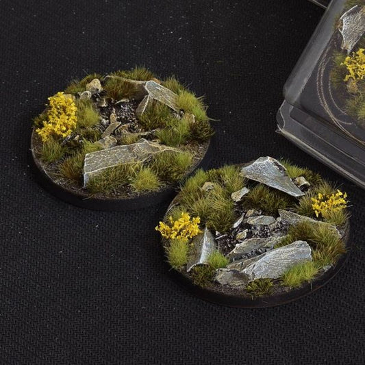 Gamers Grass Battle Ready Bases - Highland Round 60mm (x2) - Loaded Dice
