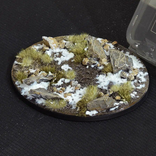 Gamers Grass Battle Ready Bases - Winter Oval 120mm (x1) - Loaded Dice