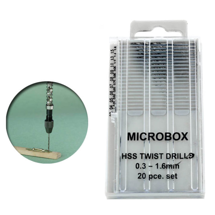 Vallejo Drill Bit Set 0.3-1.6mm - Loaded Dice