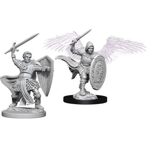 WizKids - D&D Nolzurs Marvelous Miniatures: Aasimar Male Paladin - Wave 5 - Loaded Dice