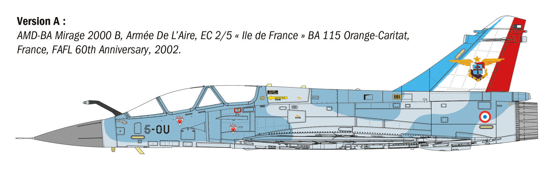 Italeri 1:72 Mirage 2000 B/D - 90023