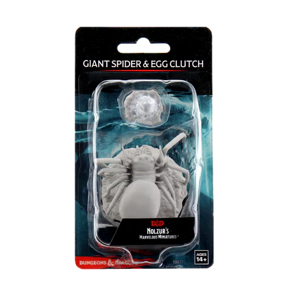 D&D Nolzurs Marvelous Miniatures: Giant Spider & Egg Clutch - Wave 12 - Loaded Dice