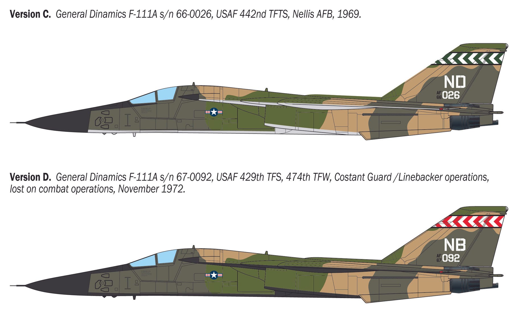 Italeri 1:72 General Dynamics F-111A Aardvark - 91232