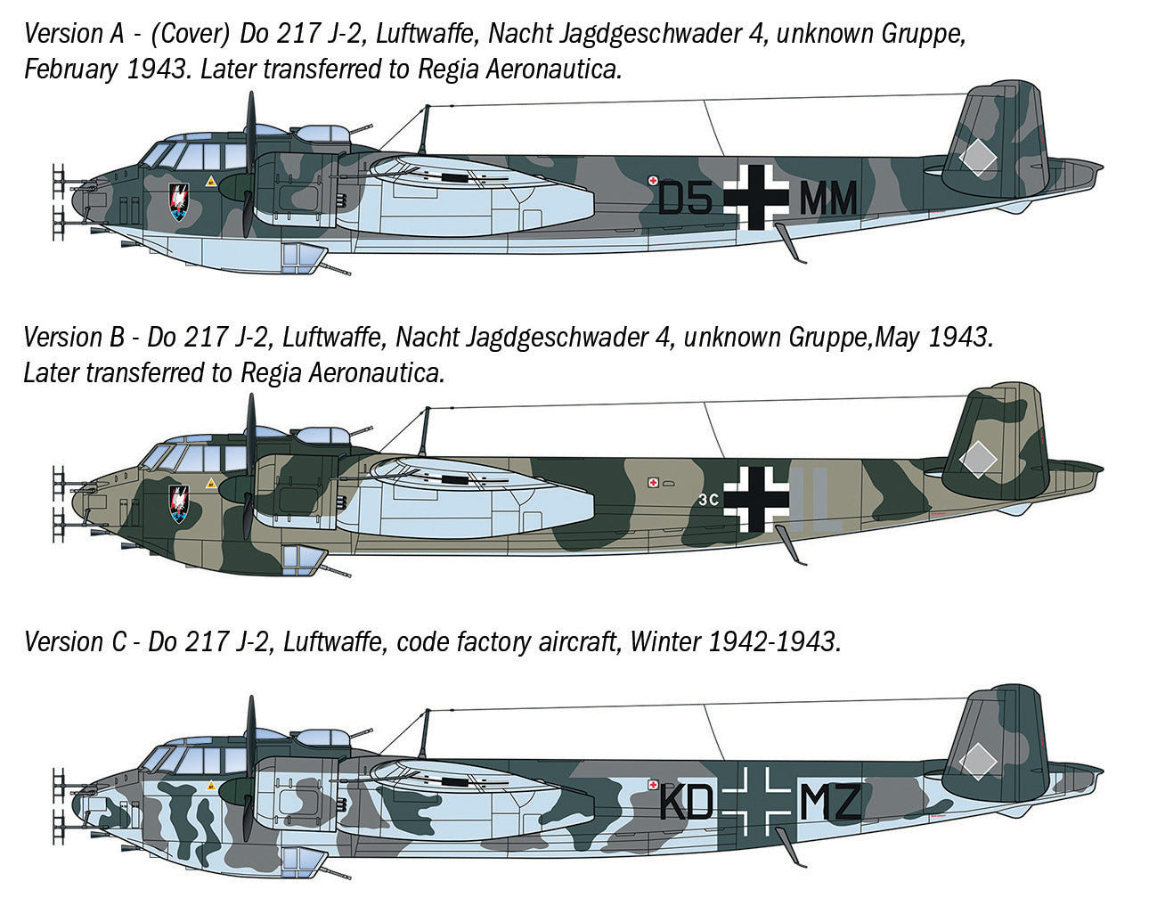 Italeri 1:72 Dornier Do 217 J1/J2 Nachtjäger - 91266