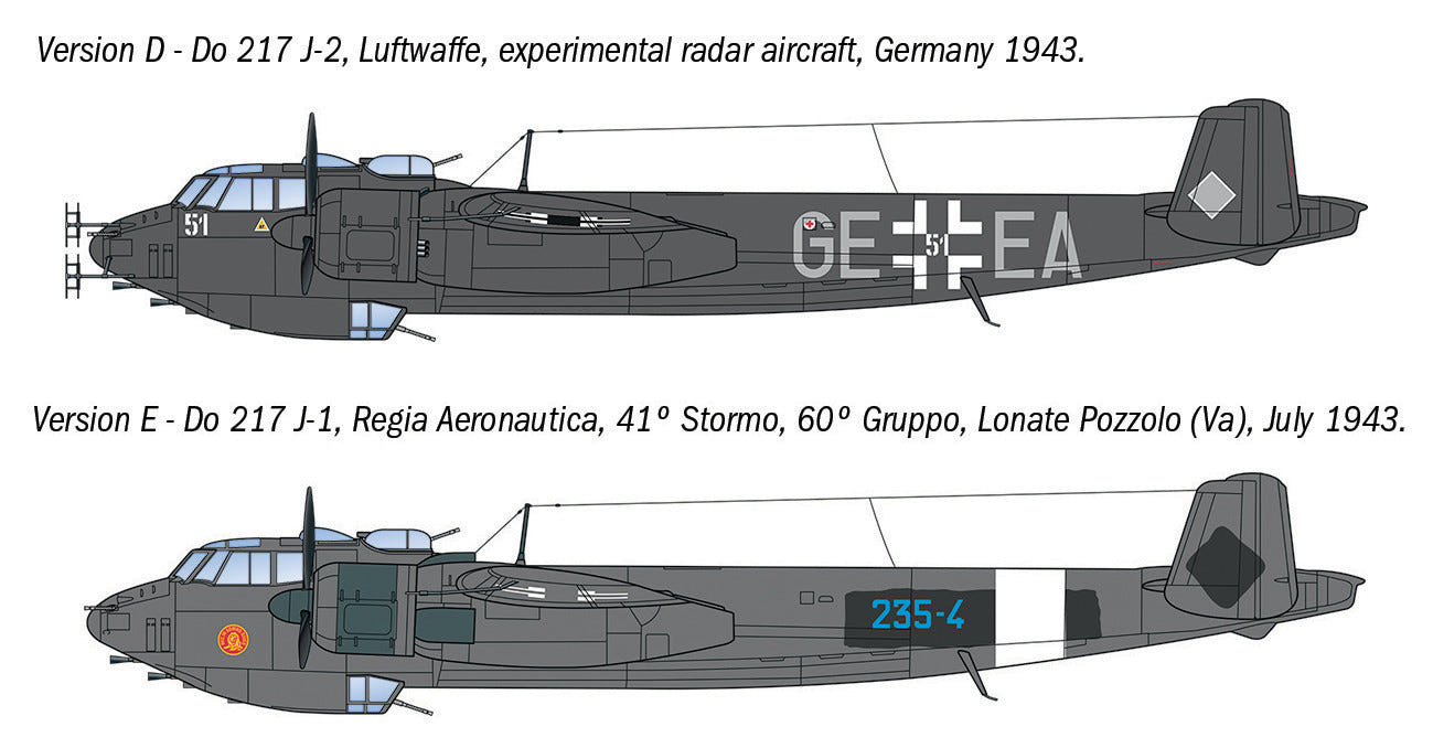 Italeri 1:72 Dornier Do 217 J1/J2 Nachtjäger - 91266