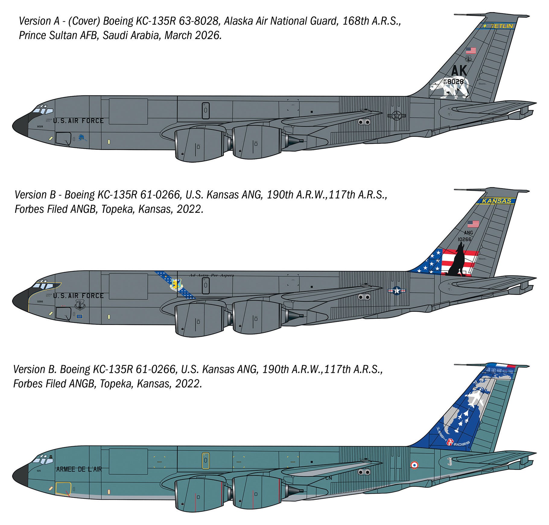 Italeri 1:72 KC-135 R/FR Stratotanker Aerial Refuelling Aircraft - 91281