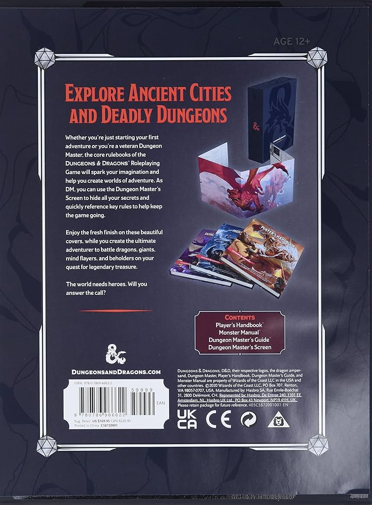 Dungeons & Dragons - Core Rulebook Gift Set - Loaded Dice