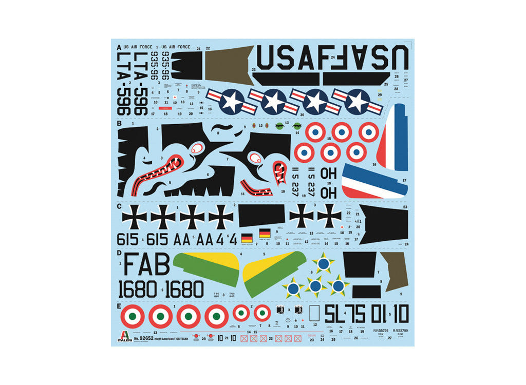 Italeri 1:48 North American T-6G Texan Trainer Aircraft - 92652