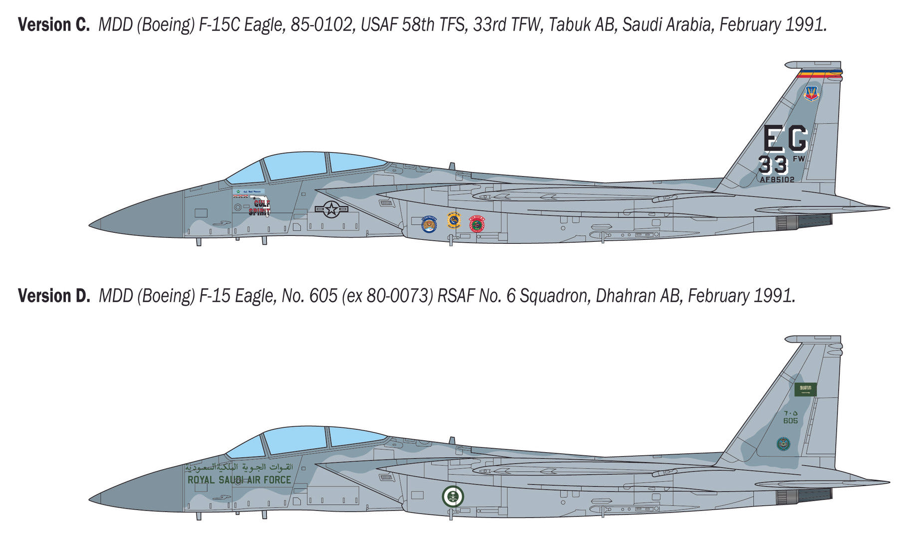 Italeri 1:48 McDonnell Douglas F-15C Eagle - 92763