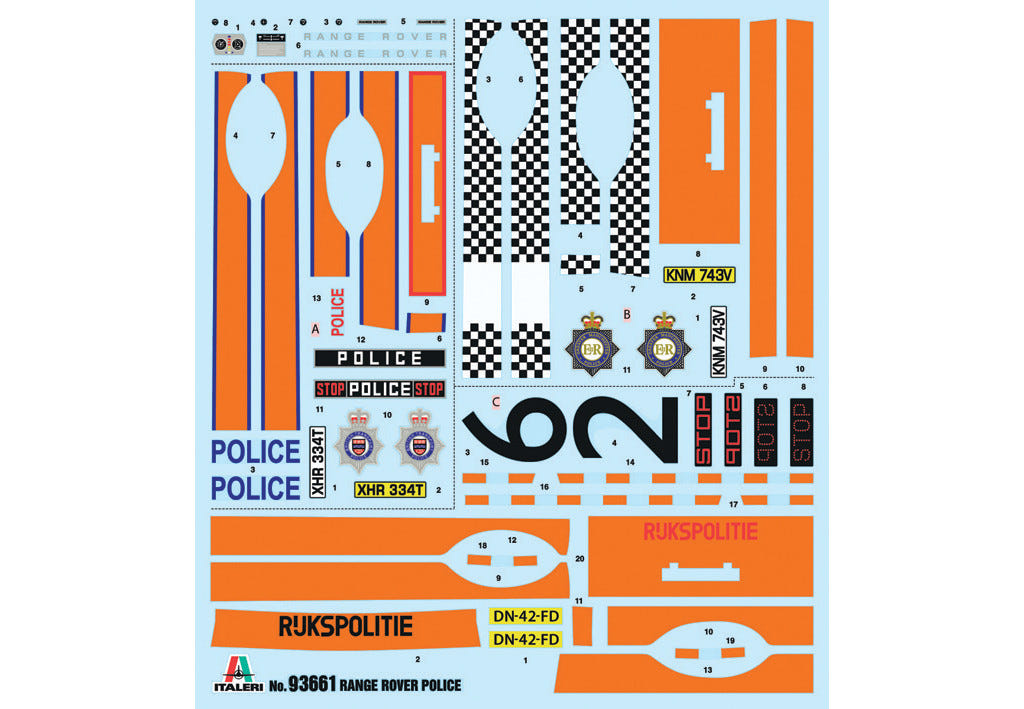Italeri 1:24 Range Rover Police Car - 93661