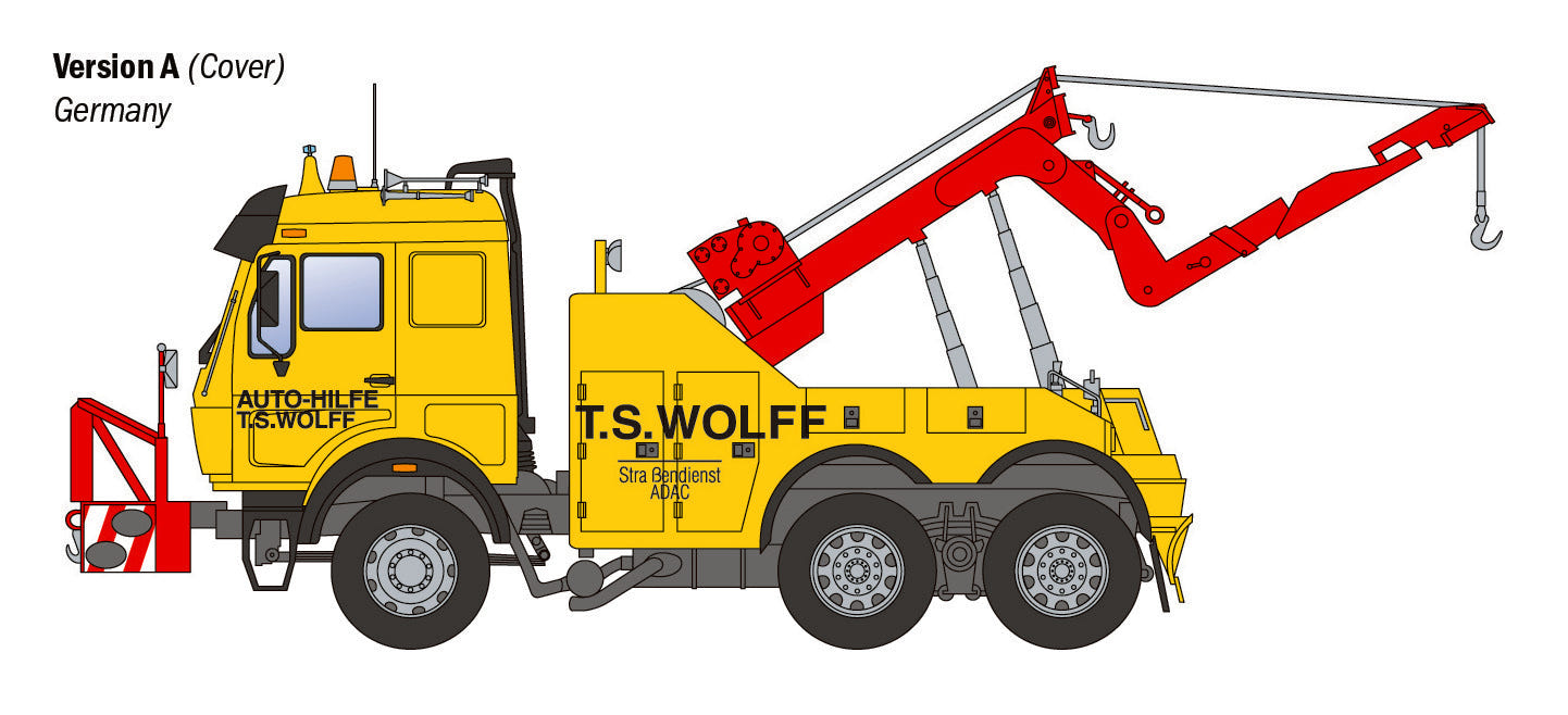 Italeri 1:24 Mercedes-Benz Wrecker Truck - 93808